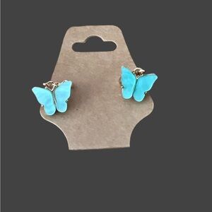 🇺🇸 Butterfly Earrings in Blue